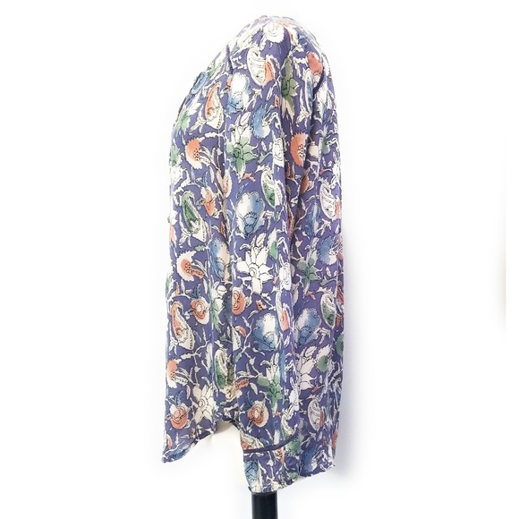 LUCKY BRAND Womens Floral Boho Floral Top Size S - Picture 5 of 8